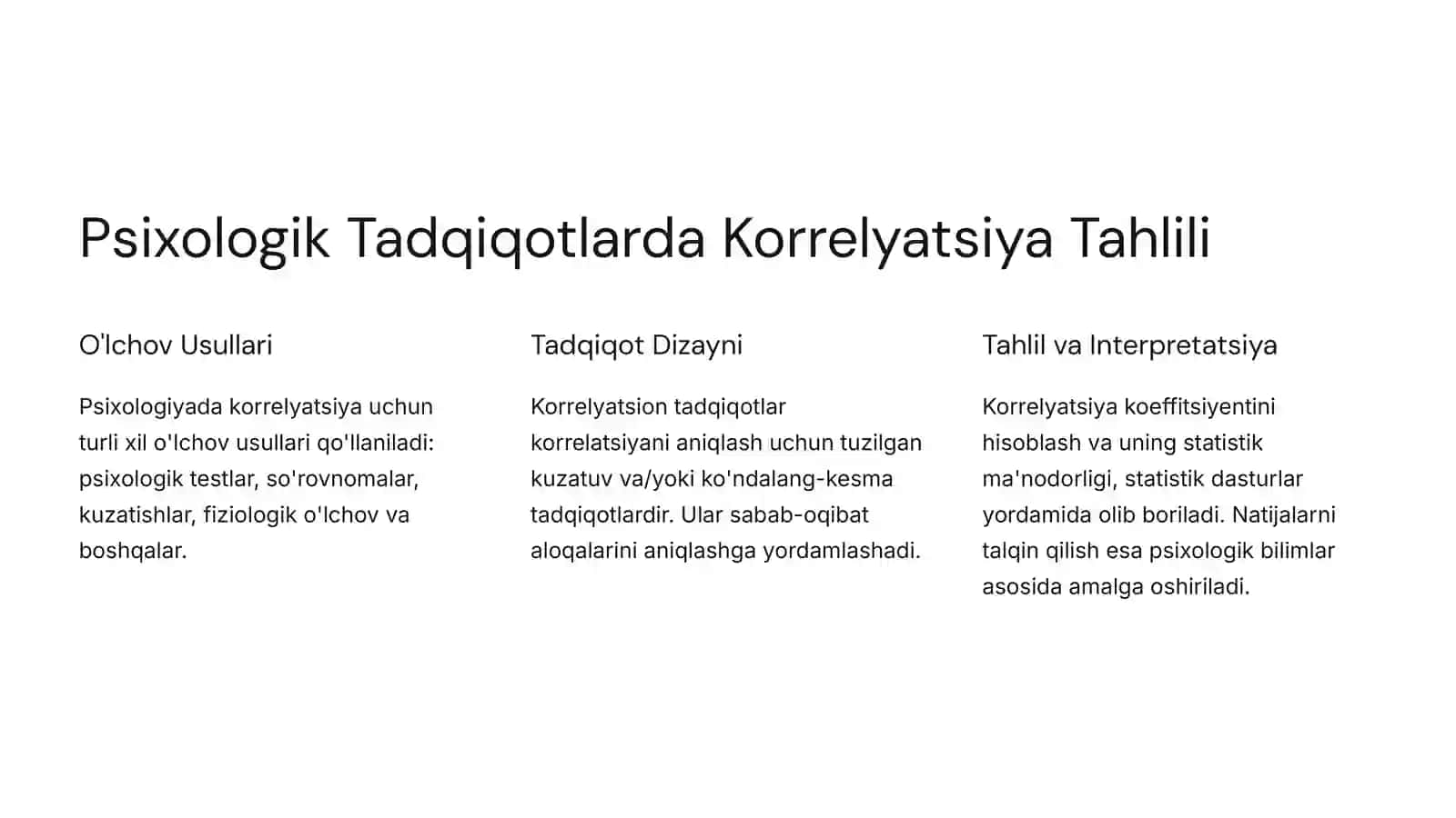 Psixologiyada Korrelyatsiya Tahlilining Qo'llanilishi 4
