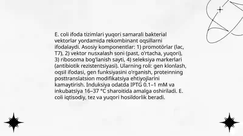 Mikroorganizmlarning gen muhandisligida qoʻllanilishi 4