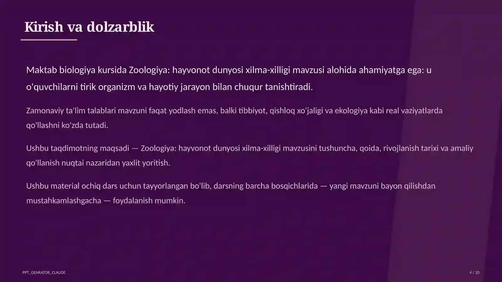 Zoologiya: hayvonot dunyosi xilma-xilligi (7-sinf) 4