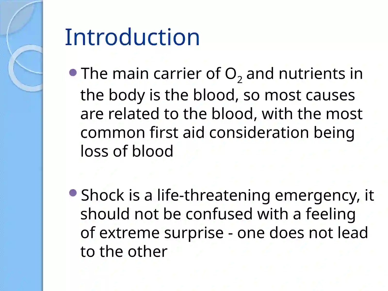 Shock, Spinal injury 4