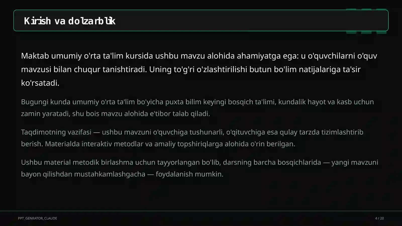 Moliyaviy savodxonlik maktabda 2
