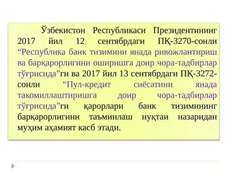 Тижорат банклари ни ташкил этишнинг ҳуқуқий ва иқтисодийасослари 4