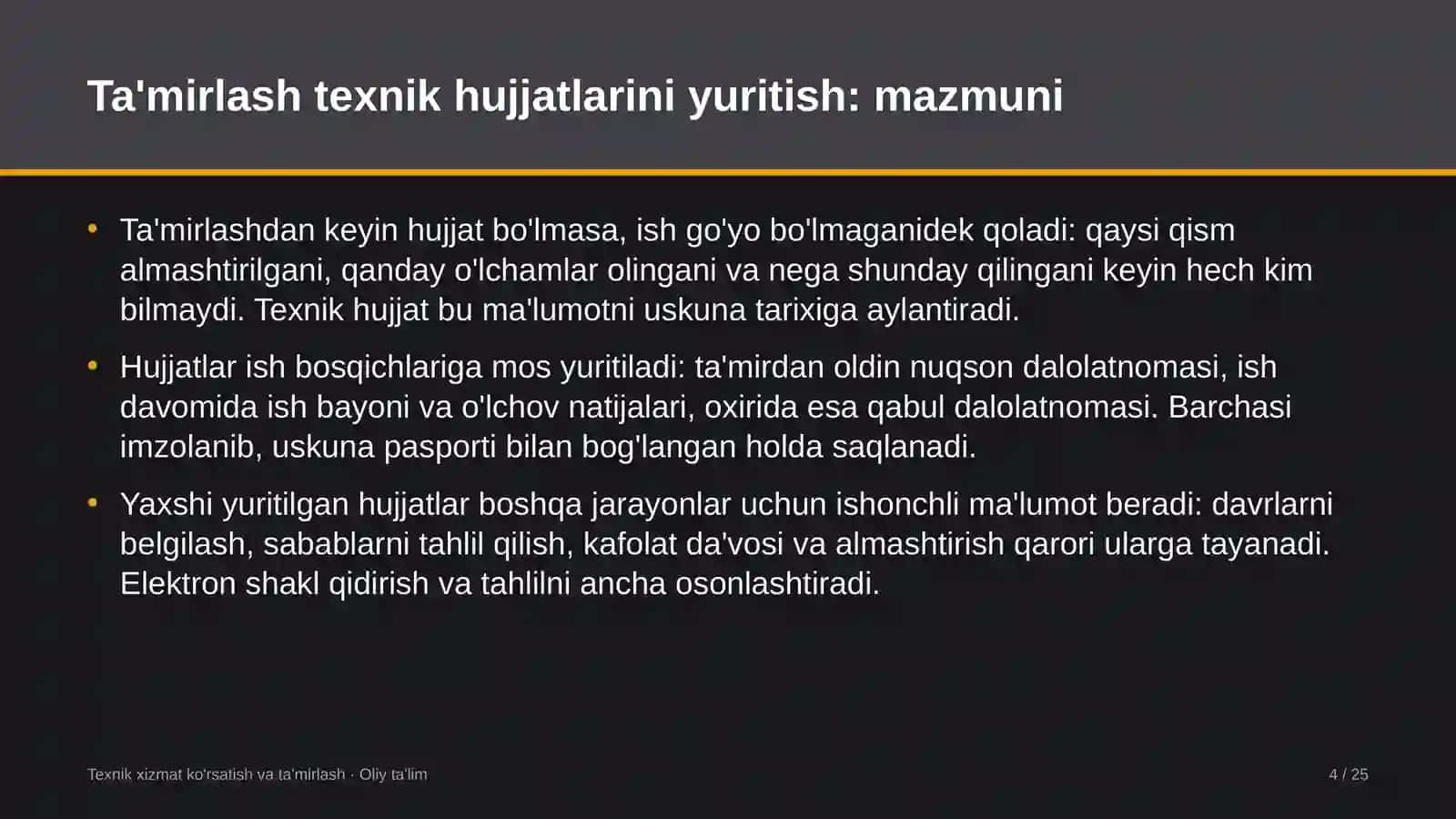 gaz kimyo majmualarida ta'mirlash ishlarining texnik hujjatlarini yuritish 5388 4