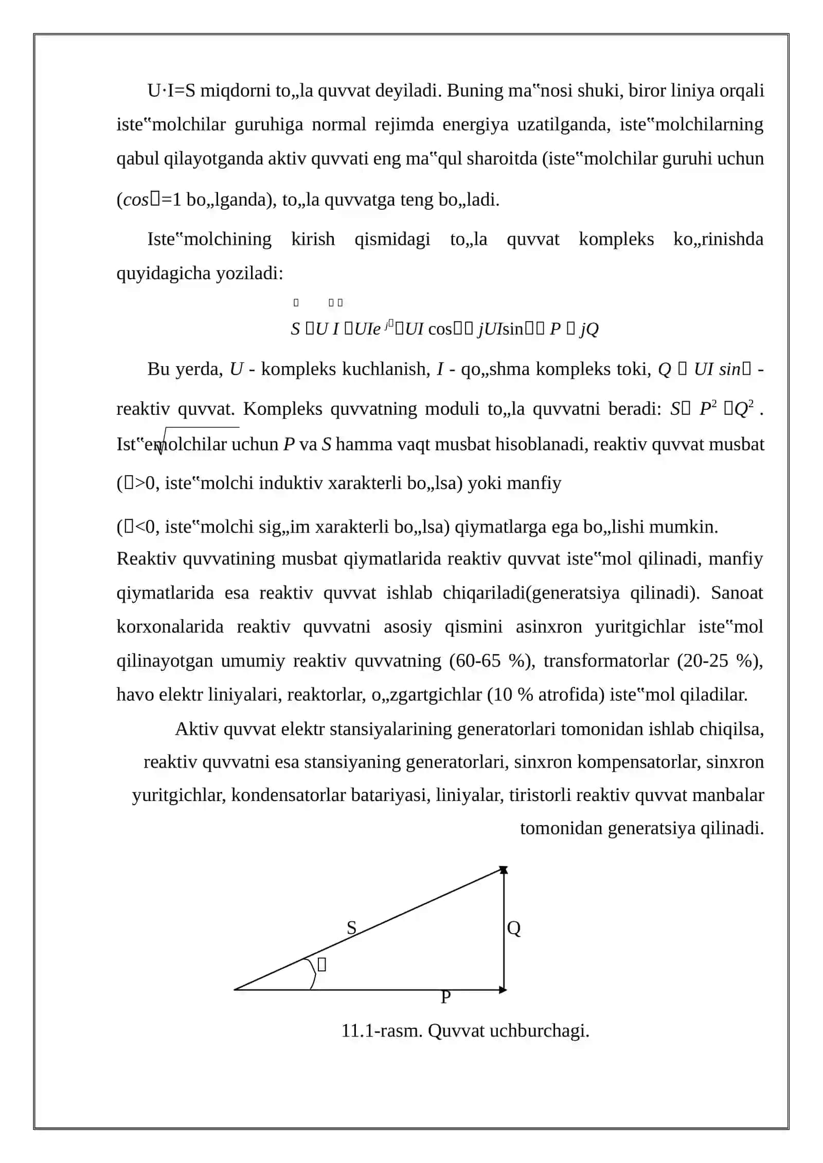 konchilik korxonaslari elektr tarmog'ida Reaktiv quvvat kompensatsiyasi 4