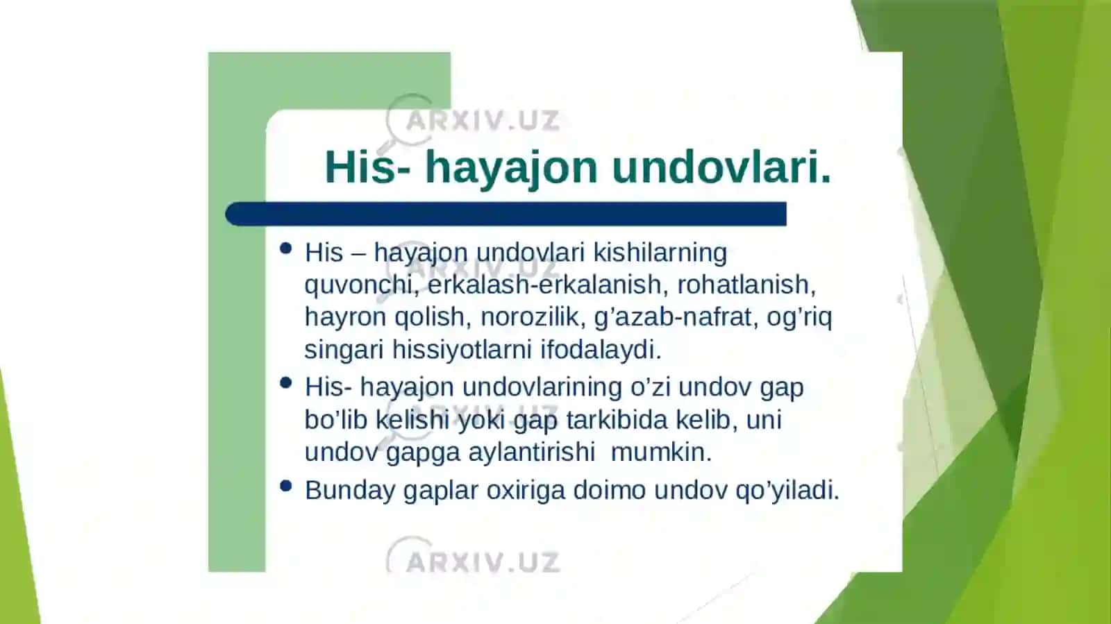 Undovso'zlar 4