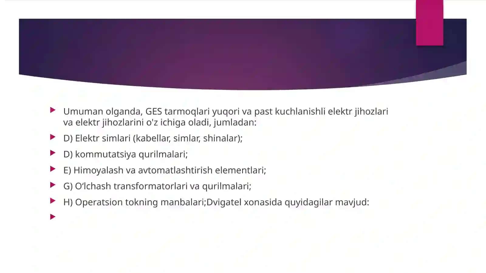 O'zbekiston Oliy va o'rta maxsulot so'lim vazirligi Farg'ona politexnika instituti "Elektrenergetikasi" kafedrasi 4