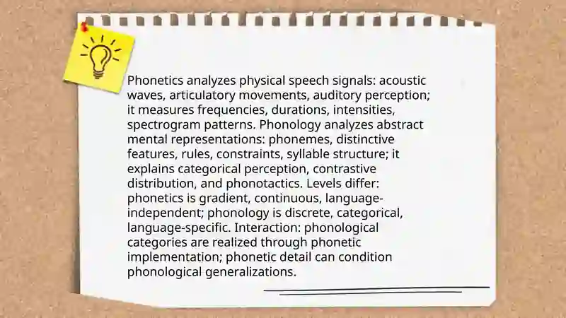 The difference between Phonetics and phonology 4