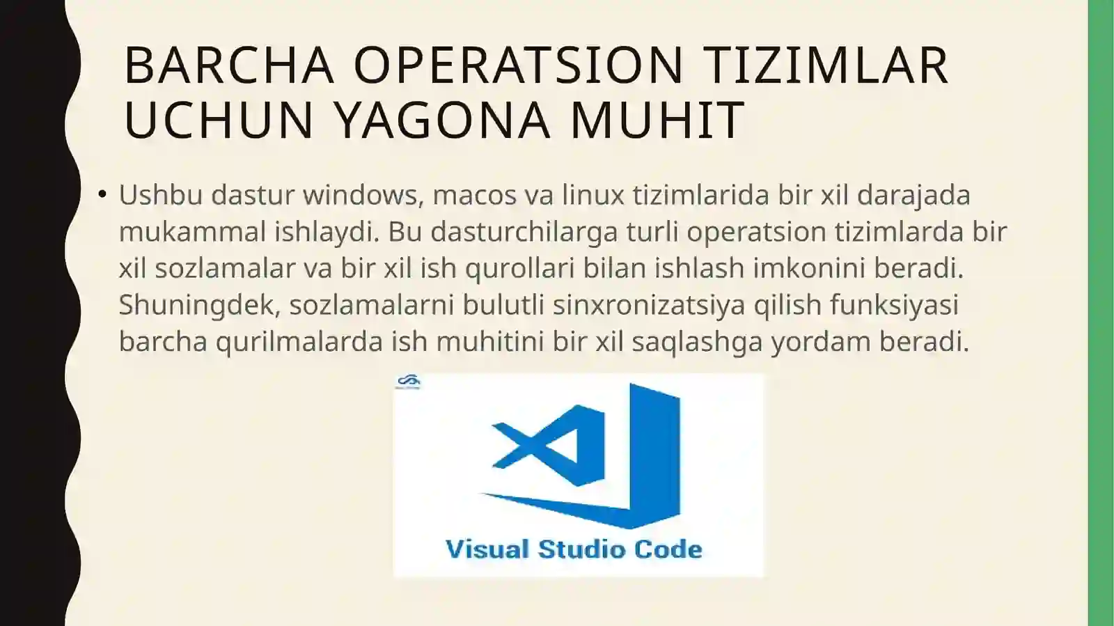 WEB-saytyaratishda Visual Studio Code dasturining qulayliklari 4