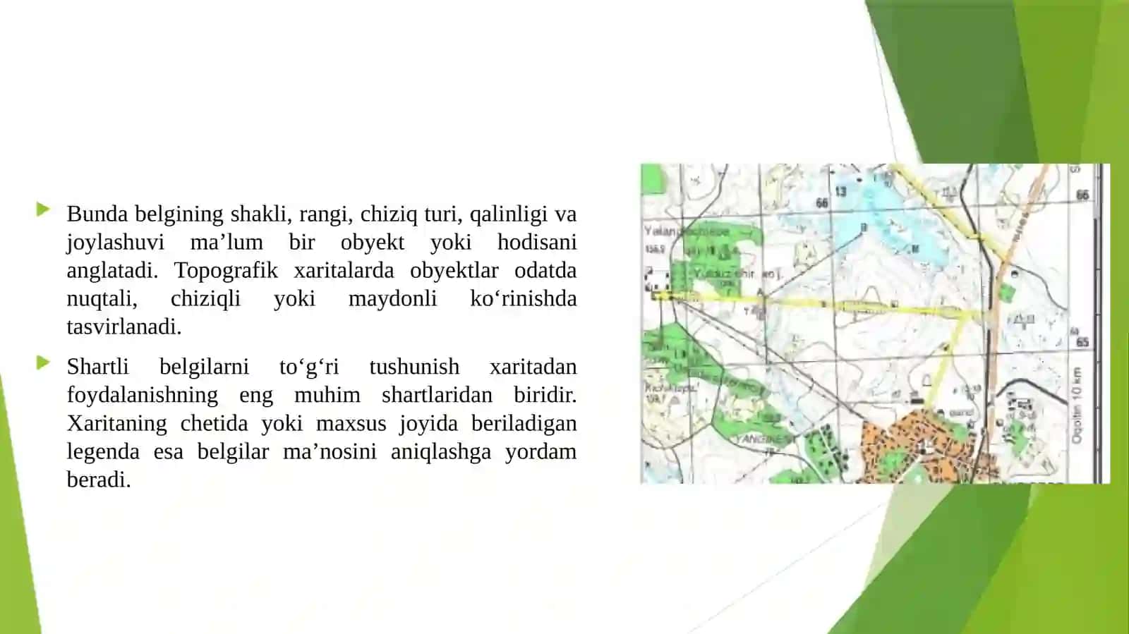 Topografik shartli belgilar 4