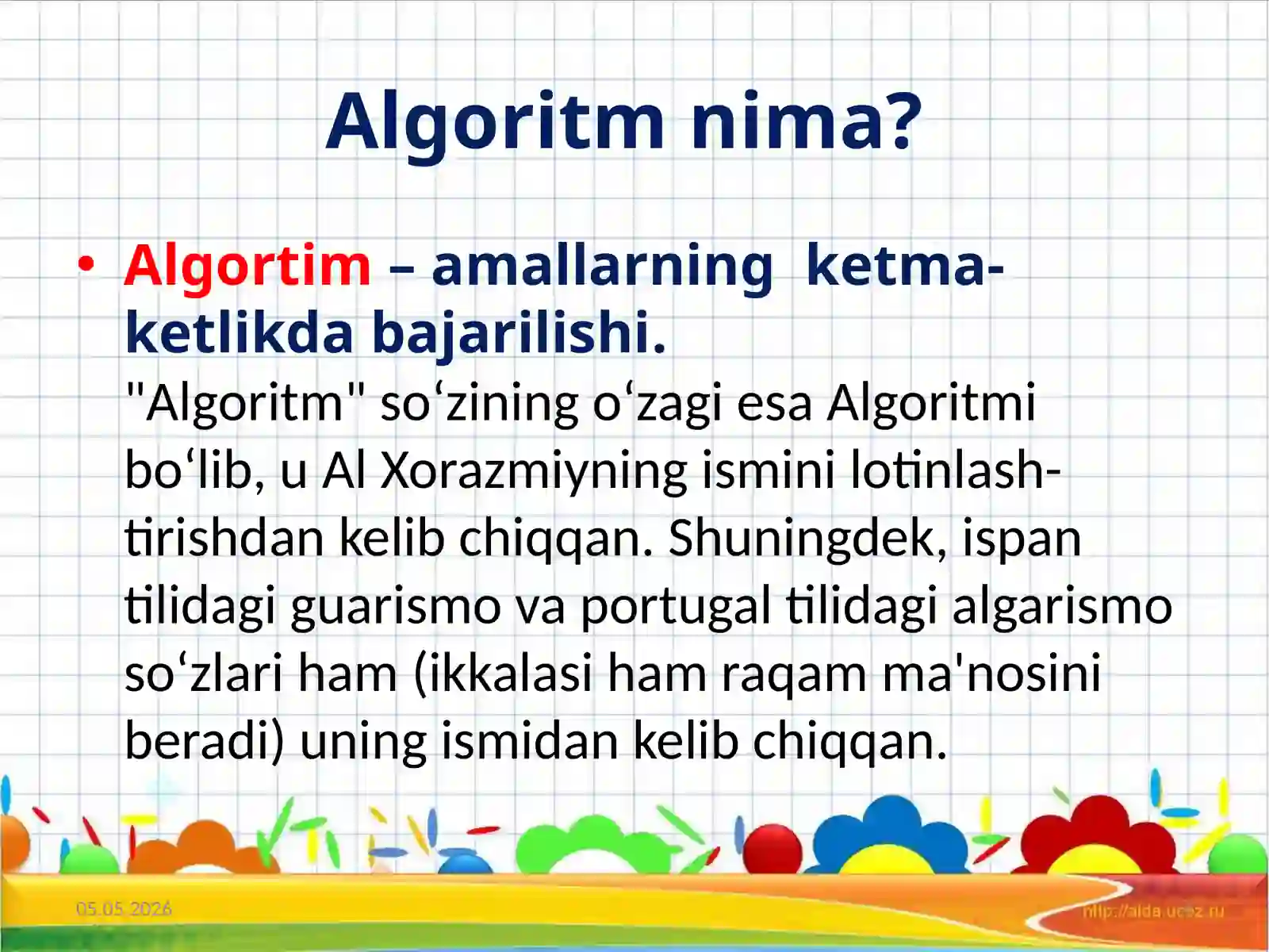 Algoritmtushunchasi 4