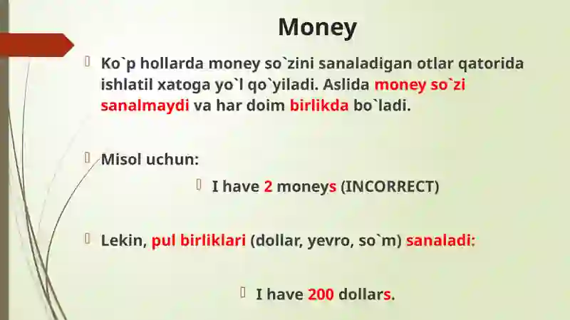 Countable and Uncountable nouns 4