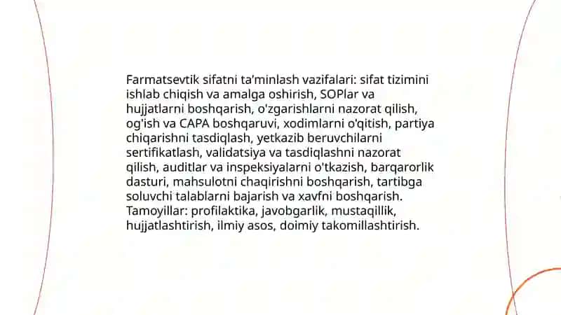 Farmatsevtik ishlab chiqarishni asosiy tushuncha va atamalari 4
