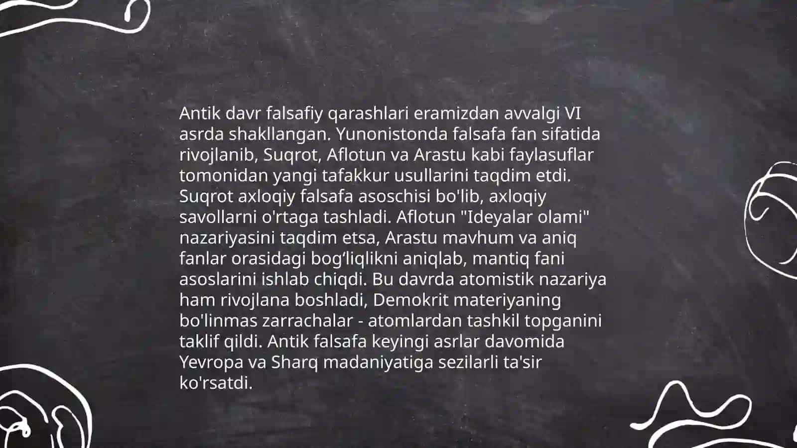 Antik davr tarx falsafasi: Geradot va fales qarashlari 4