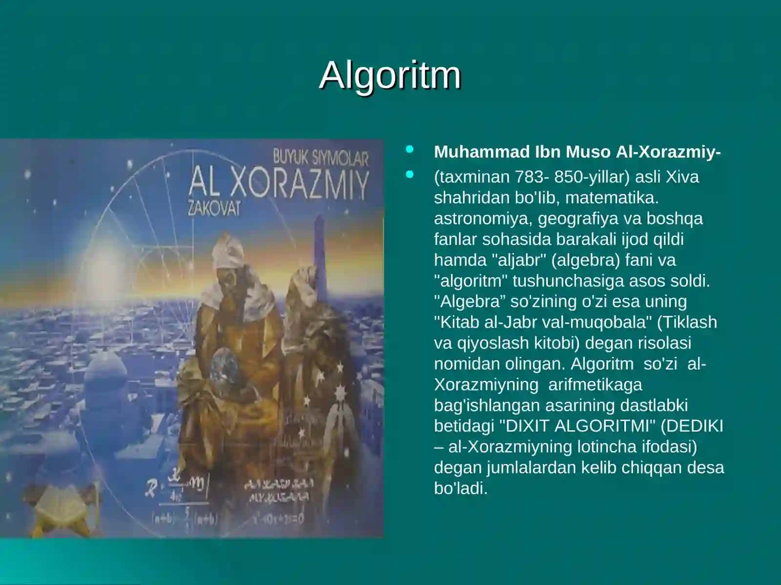 ALGORITM TUSHUNCHASI 4