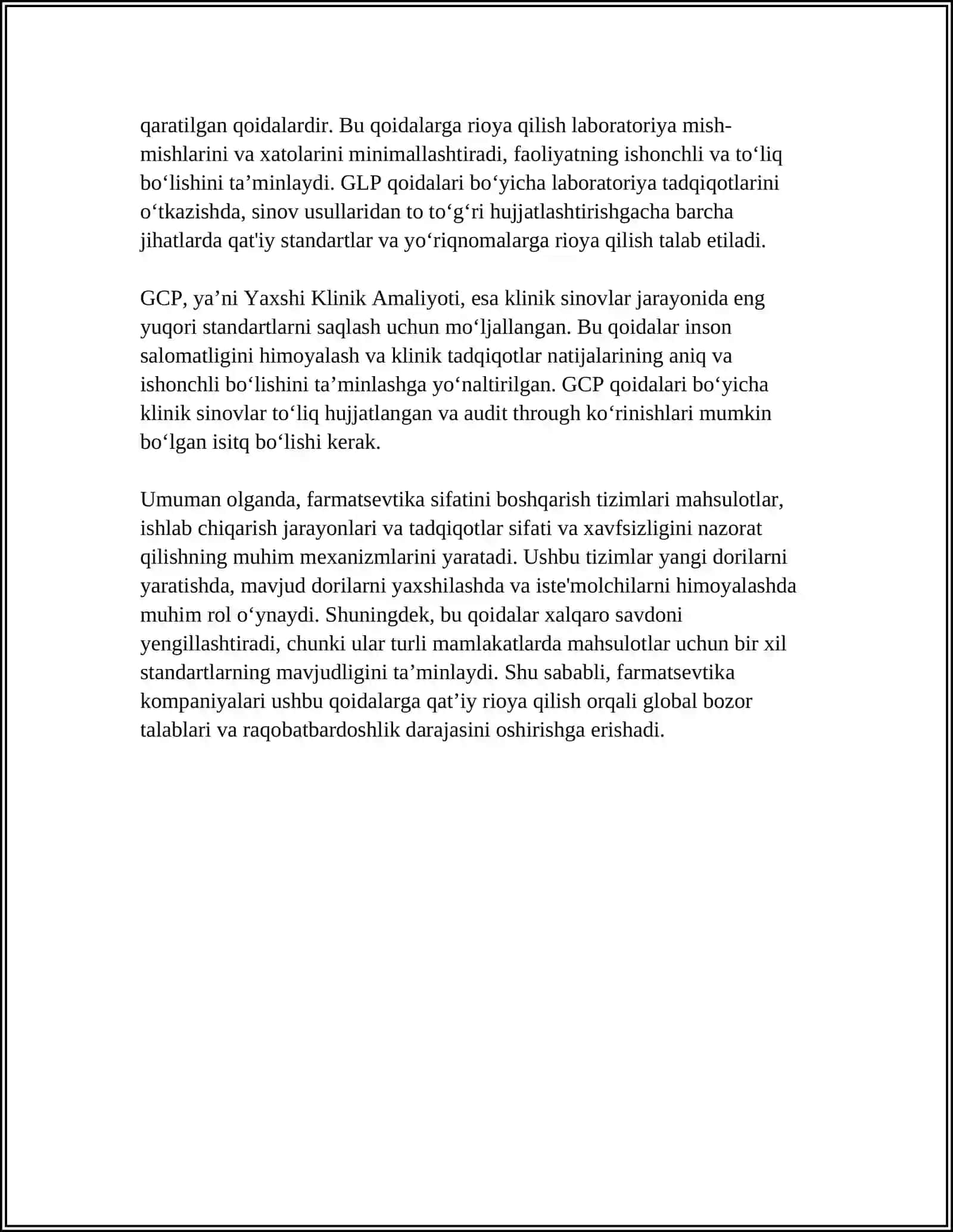 FARMASEVTIKA SIFATINI BOSHQARISH TIZIMINING HUJJATLARI 4