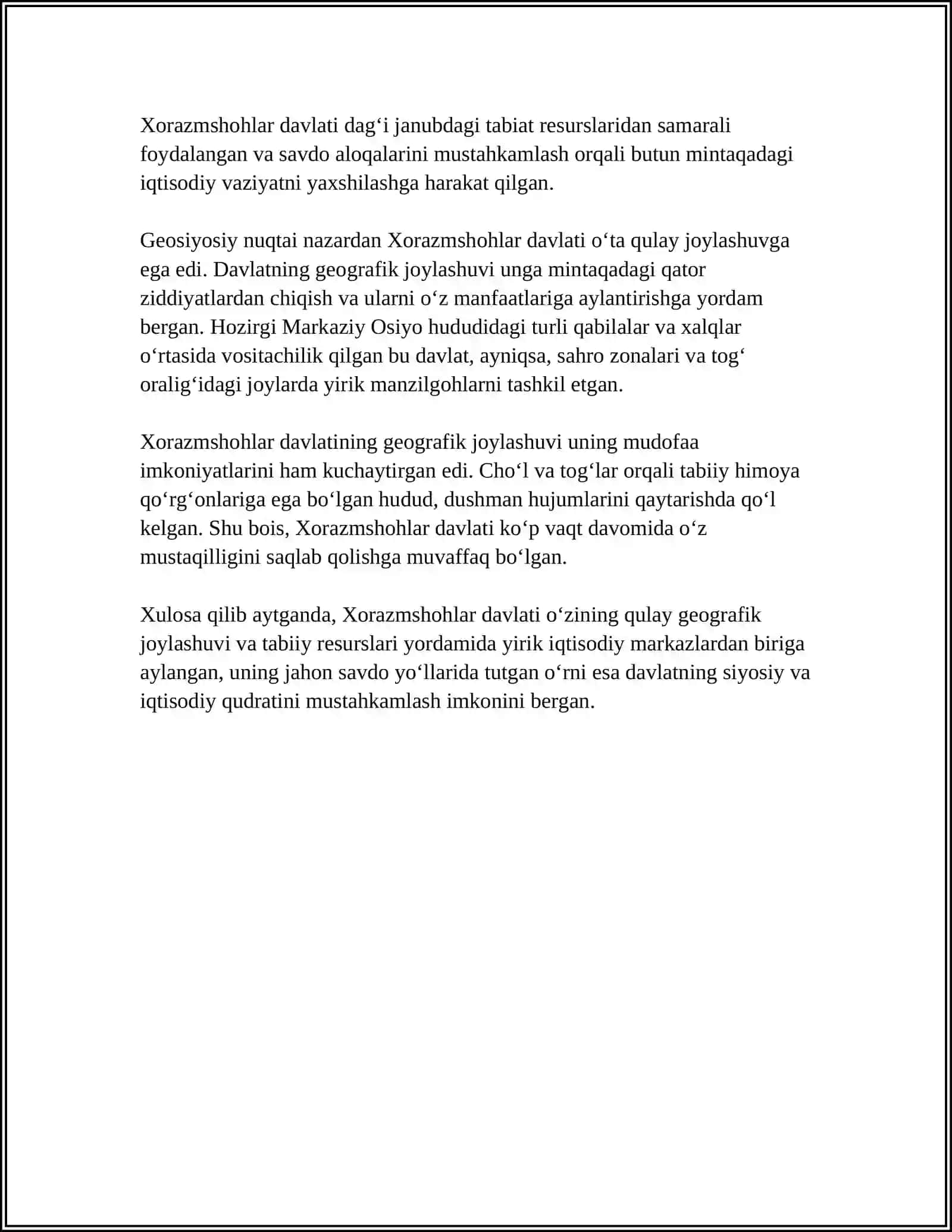 XORAZMSHOHLAR DAVLATI TARIXIY GEOGRAFIYASI 4
