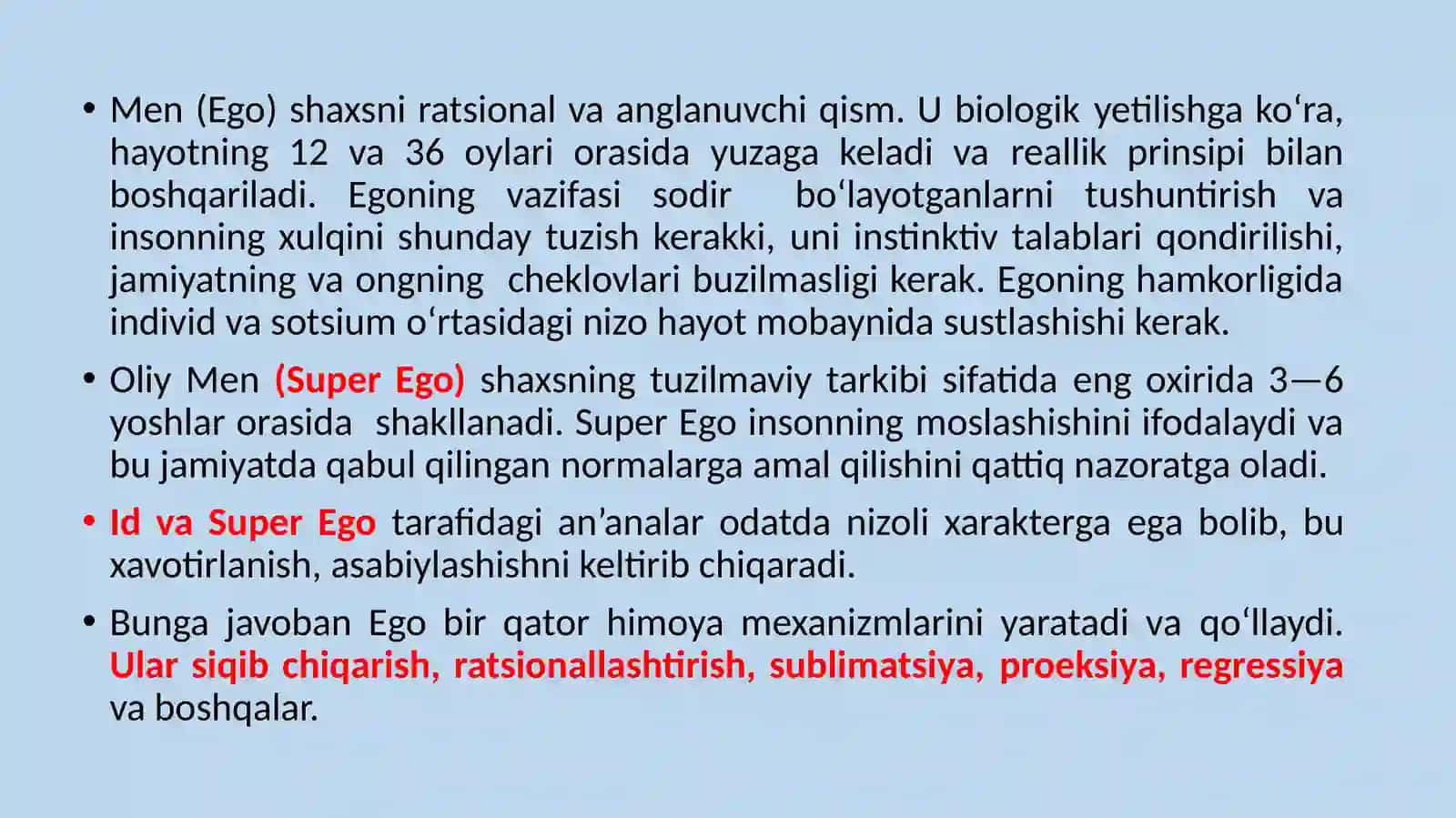 SHAXS RIVOJLANISHI SIFATIDA PSIXIK RIVOJLANISHNING PSIXOANALITIK YO‘NALISHI 4