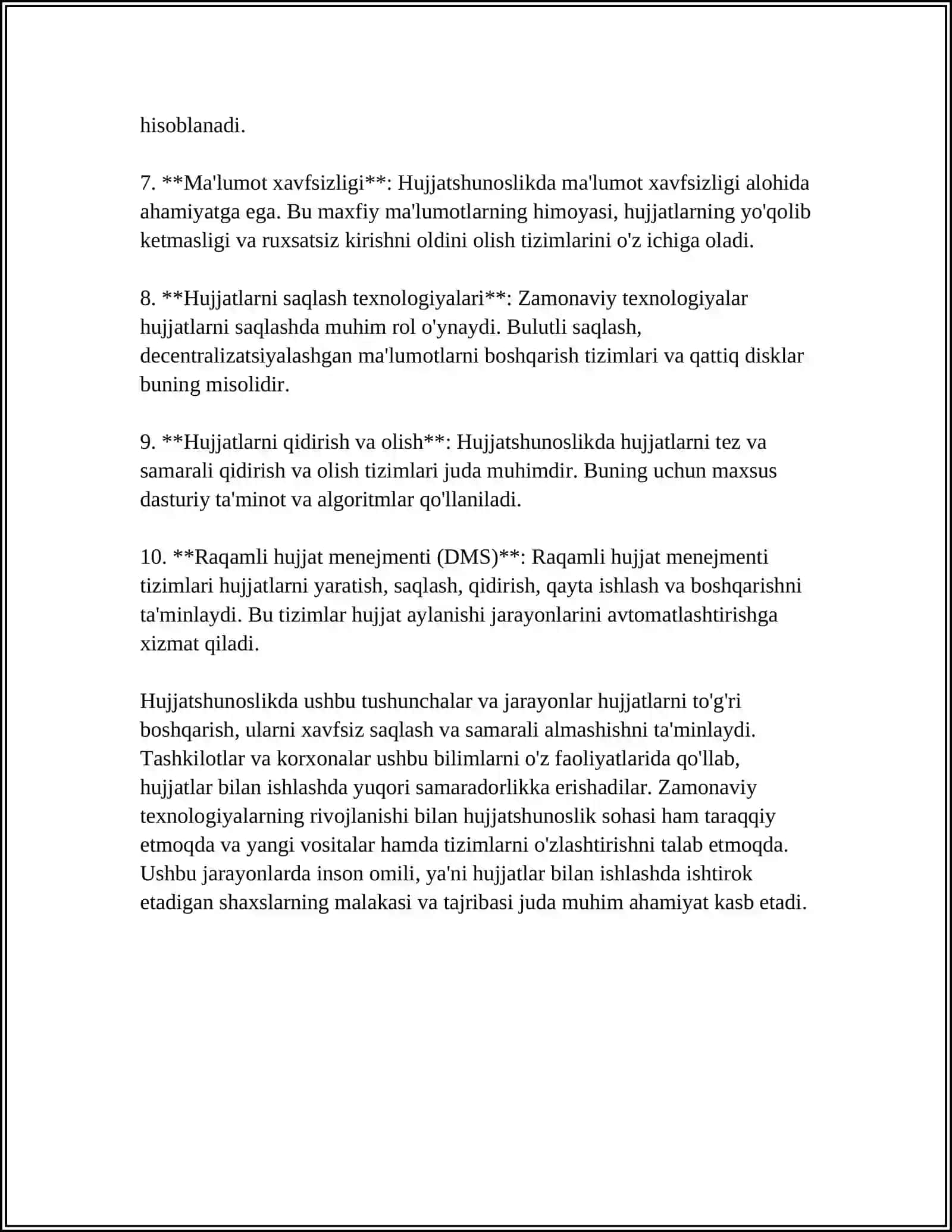 KUTUBXONALARDA HUJJATSHUNOSLIK ISHI 4