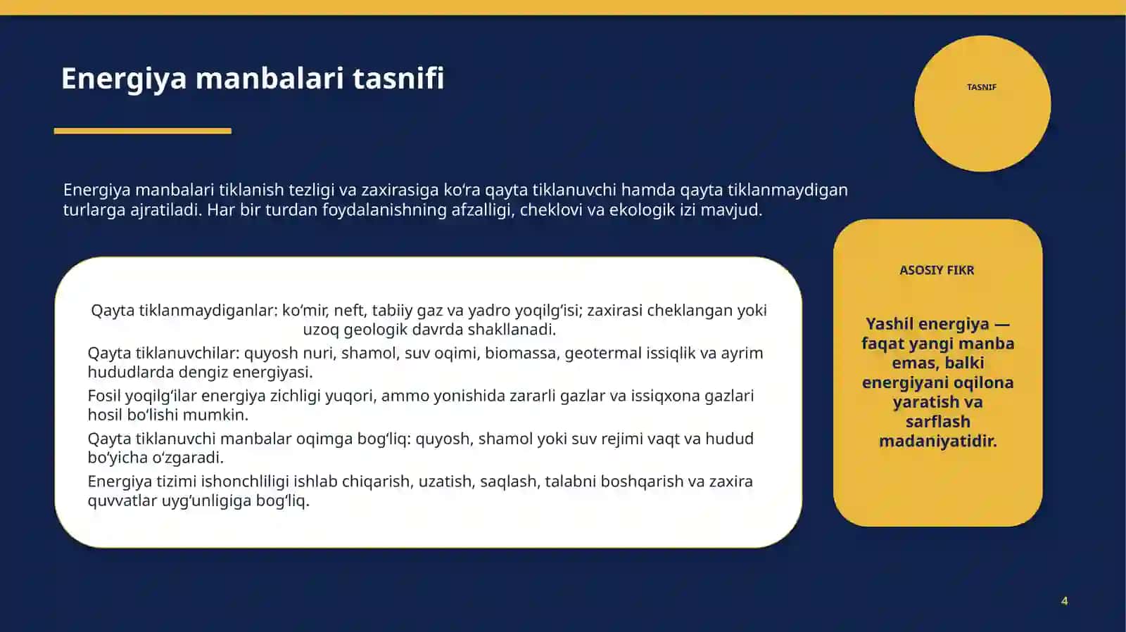 YASHIL ENERGIYA 4