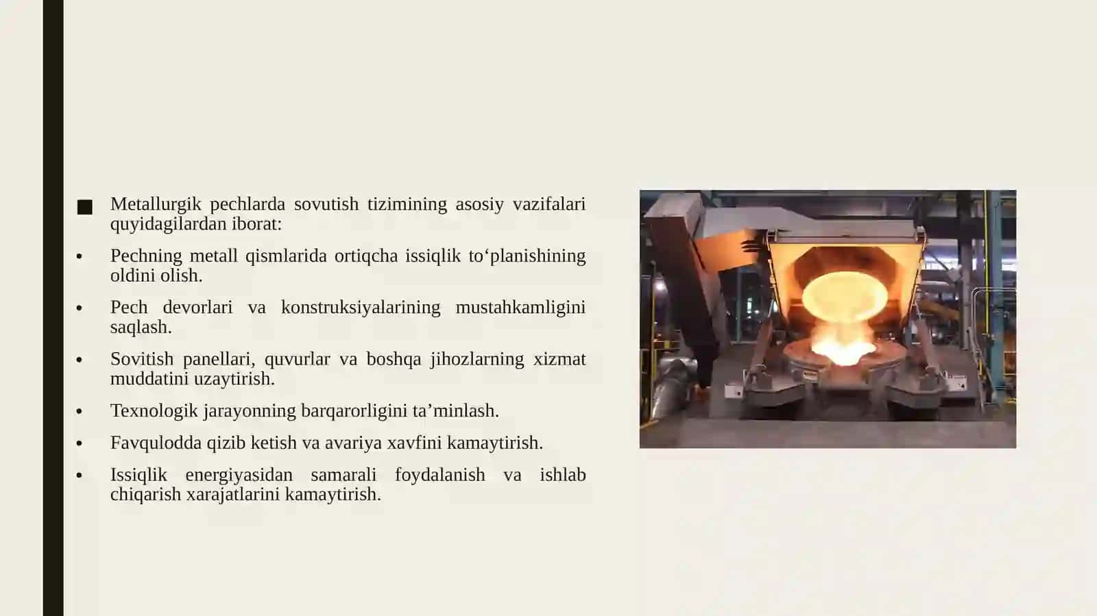 Metallurgik pechlarni sovutish tizimi 4