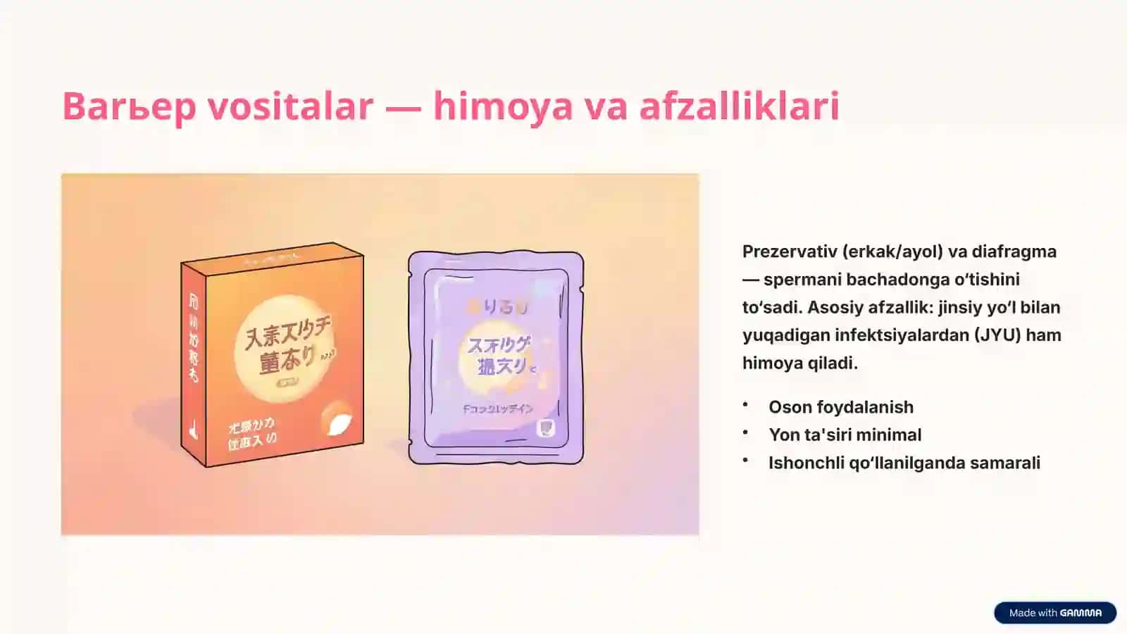 Kontrasepsiya, probiotik va prebiotik 4