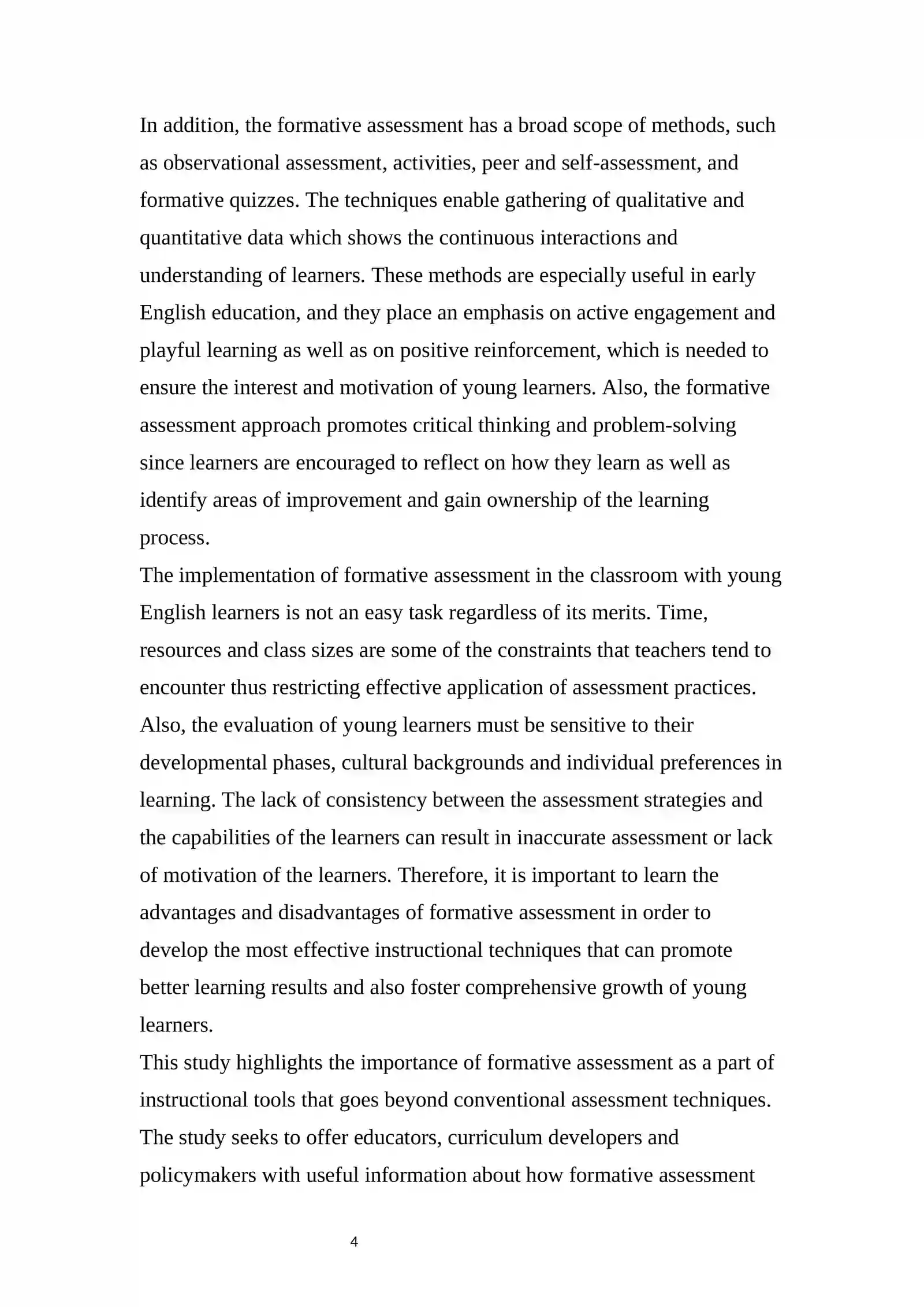 Formative assessment 4