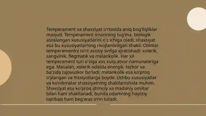 Temperament 4