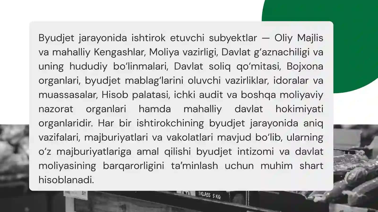O'zbekiston Respublikasida byudjet jarayoni ishtirokchilarining javobgarligi 4