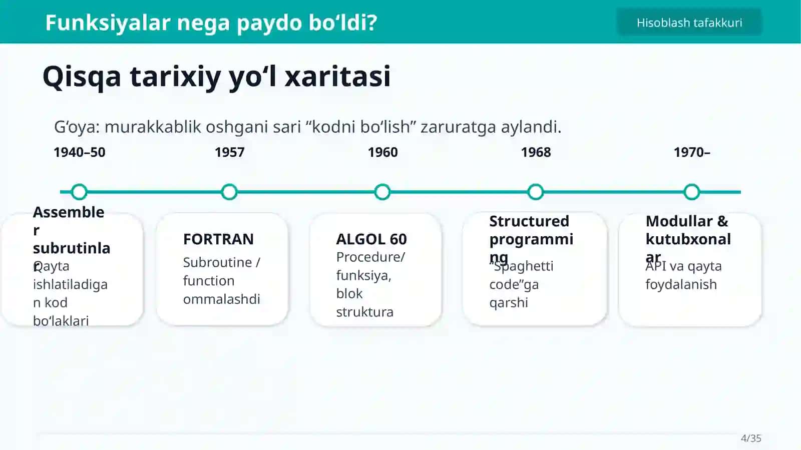 Hisoblash tafakkuri 4