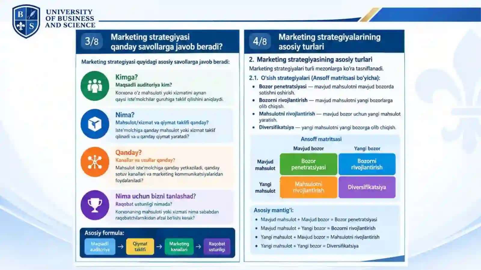 MARKETING STRATEGIYASI 4