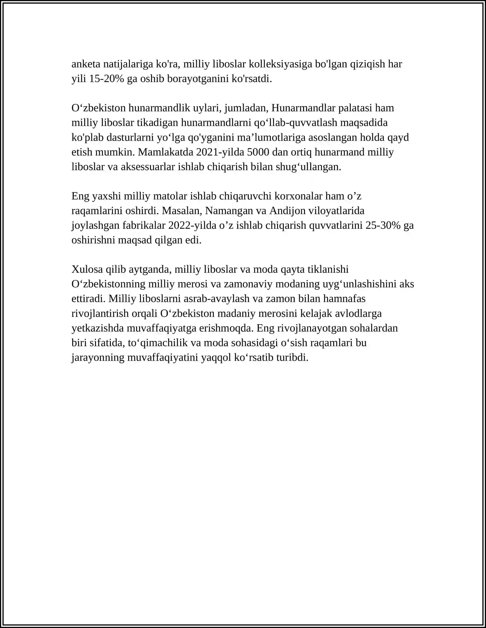 MILLIY URF-ODATLAR, QADRIYATLAR VA AN'ANALARNING QAYTA TIKLANISHI 4