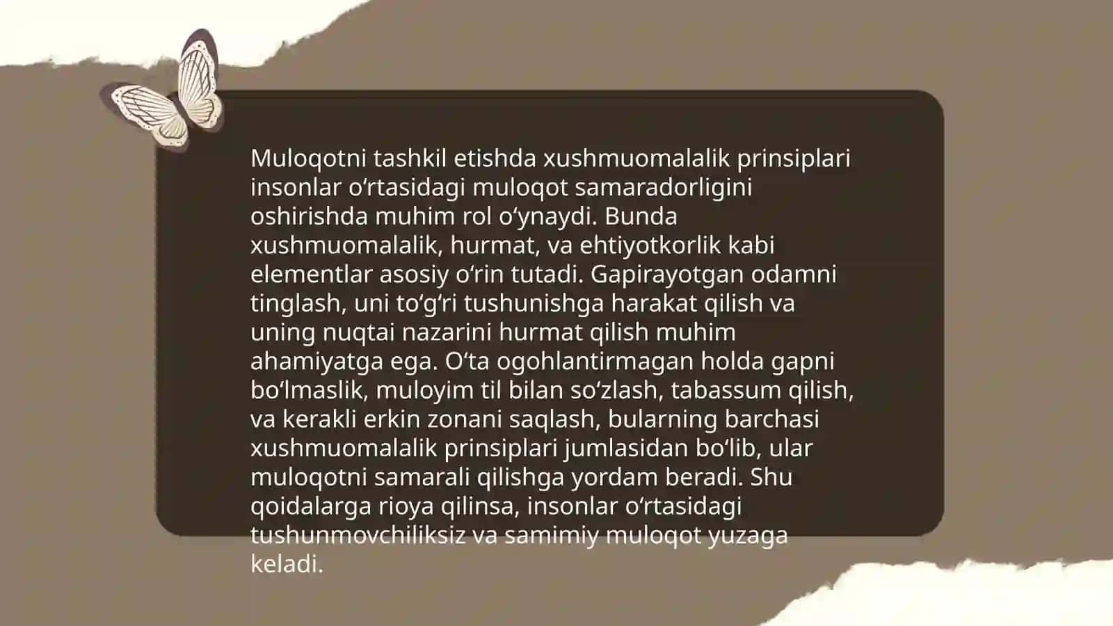 Muloqotni tashkil etishda pedagogika nazorat xushmuomalalik kasbiy pedagogika dilkashlikning ahamiyati 4