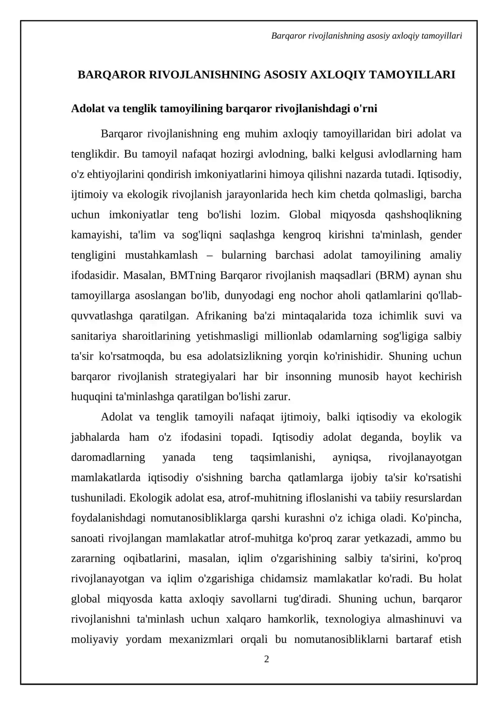 Jamiyat barqaror rivojlanishining axloqiy jihatlari 4