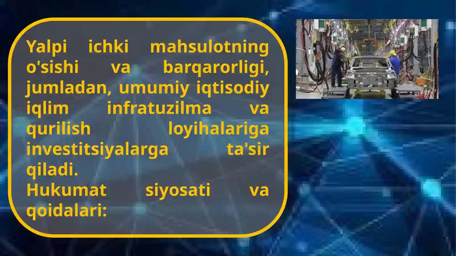 Mashinasozlik sanoatining o'sishiga oid ganturli omillar 4