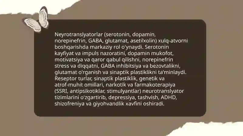 Xulq-atvorning psixofizialogik asosi 4