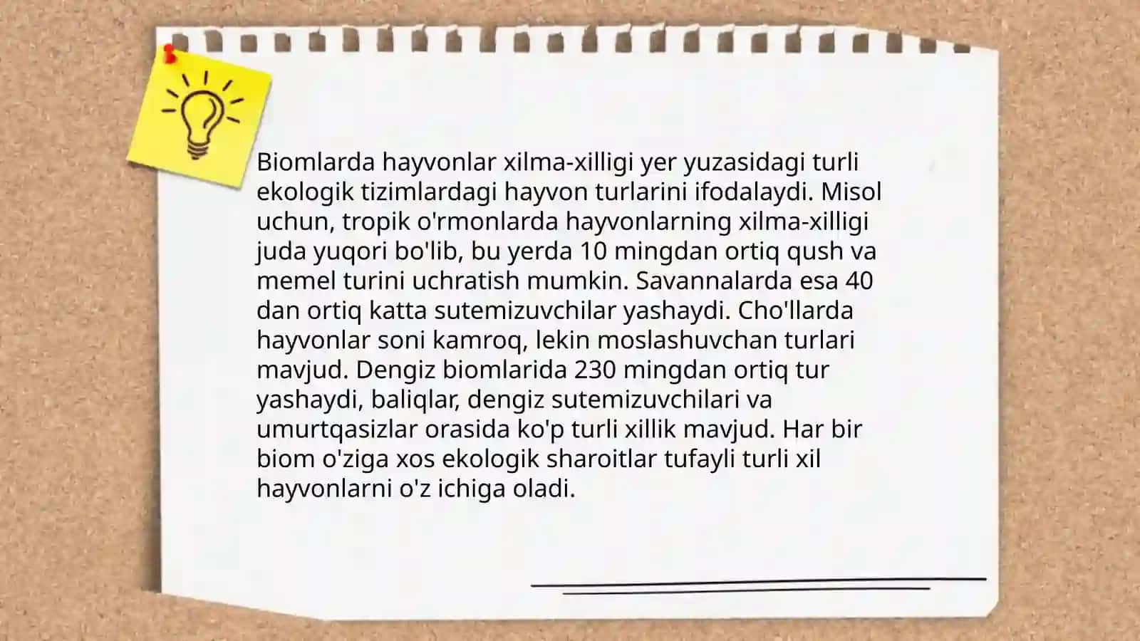 Biologik xilma xillik va ekotizimlarda o'rganish( hayvonlar boyicha) 4