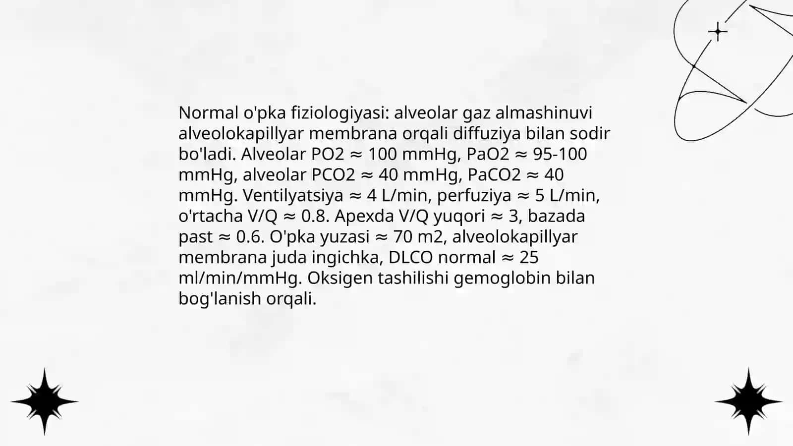 Tuberkulyoz kasalligi. Ópkaning fiziologik va patalogik holatlari 4