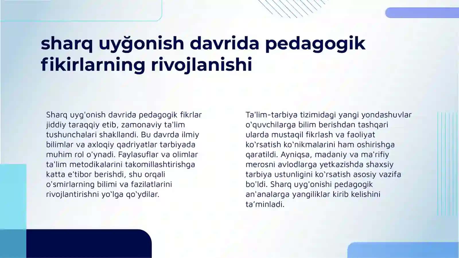 MA'RIFIY FIKRLAR ULARNING TARIXIYLIGI 4