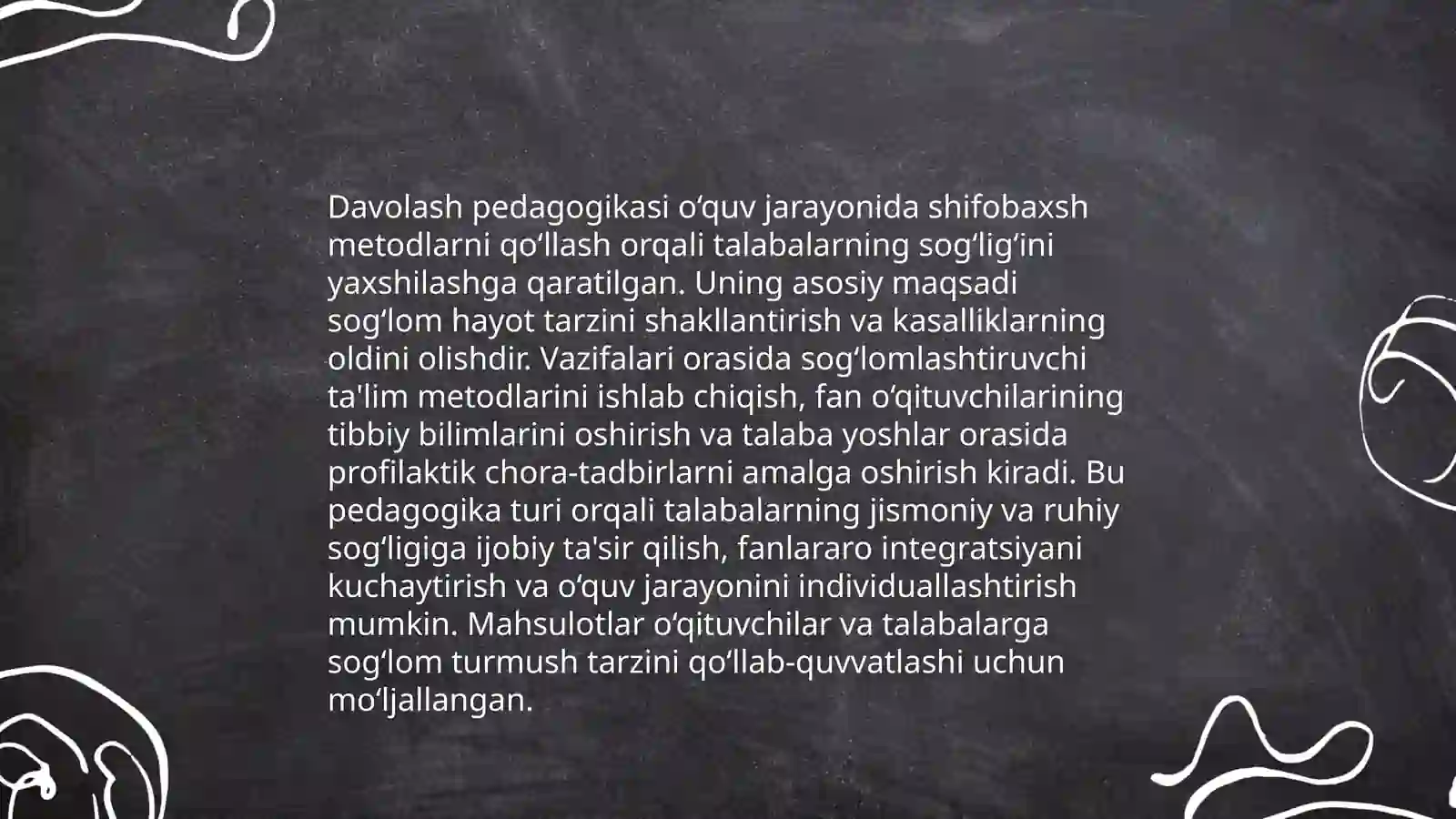 Davolash pedagogikasining ilmiy asoslari 4