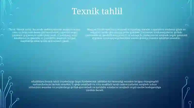Moliya Bozori Tahlil Etish Asoslari 4