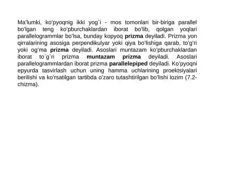 KO'PYOQLIKLAR HAQIDA UMUMIY MA'LUMOTLAR 4