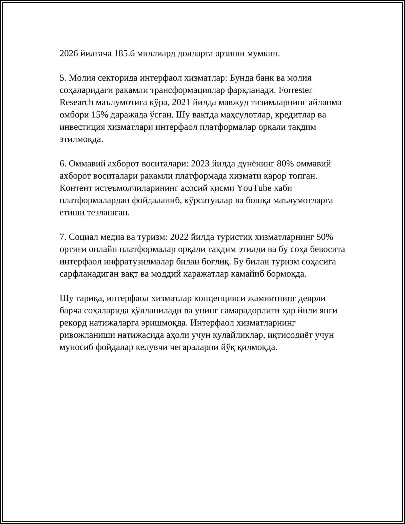 INTERAKTIV HIZMATLAR VA ULARDA ISHLASH USULLARI. ON-LINE PLATFORMALAR. CLOUD XIZMATLAR 4