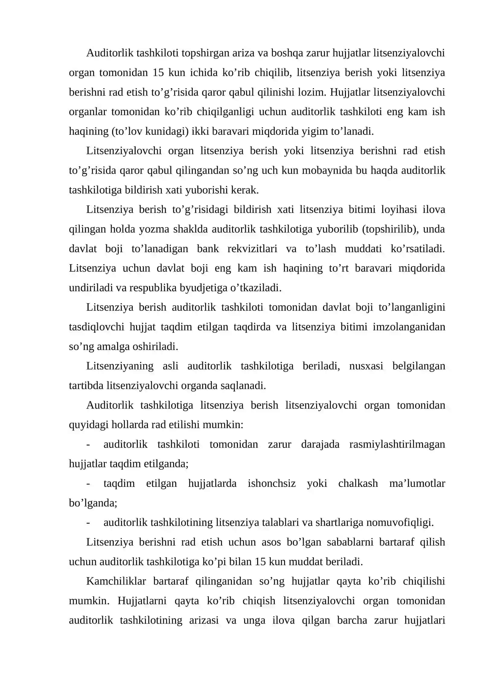 Auditorlik kasbiga malakaviy va axloqiy talablar 4