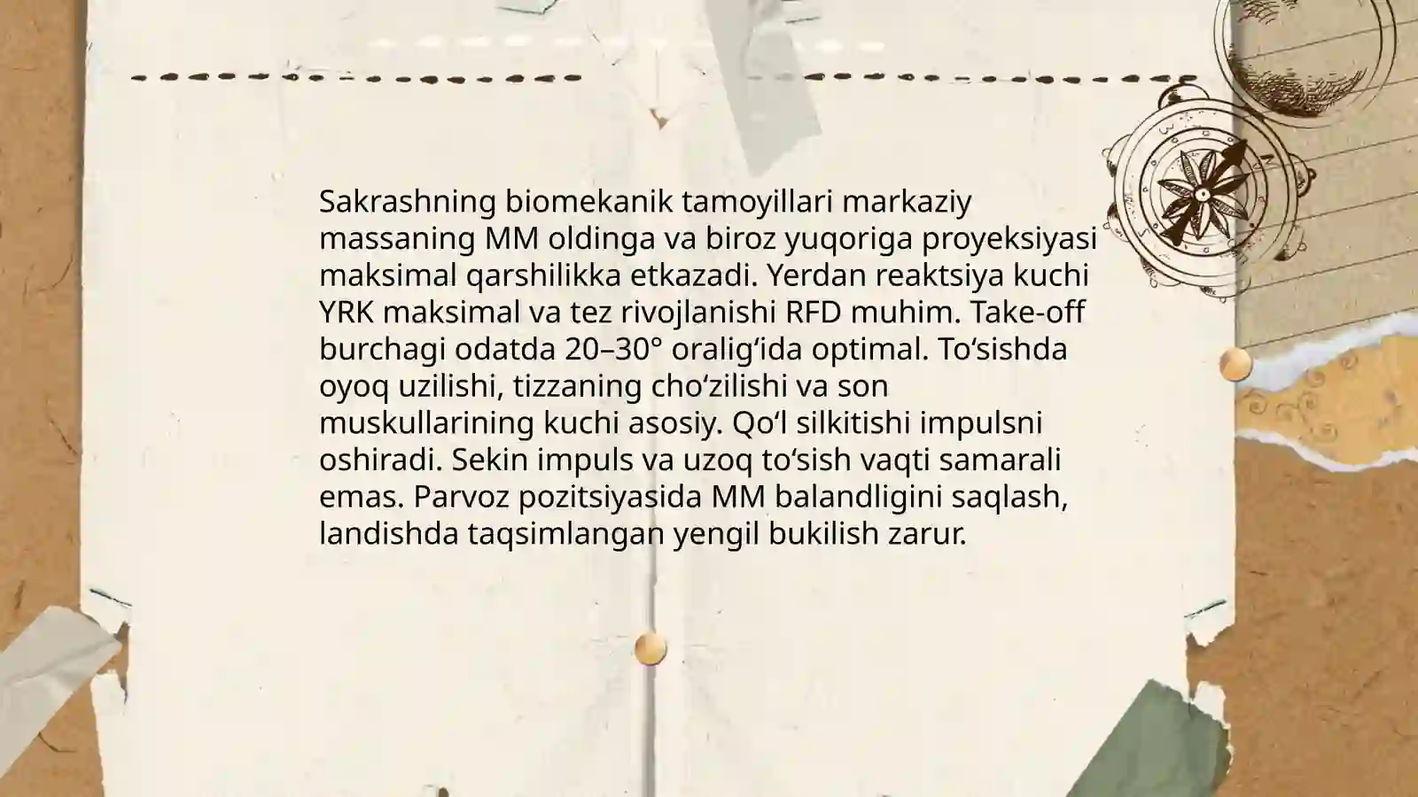 Turgan joyidan uzunlikka sakrash texnikasi 4