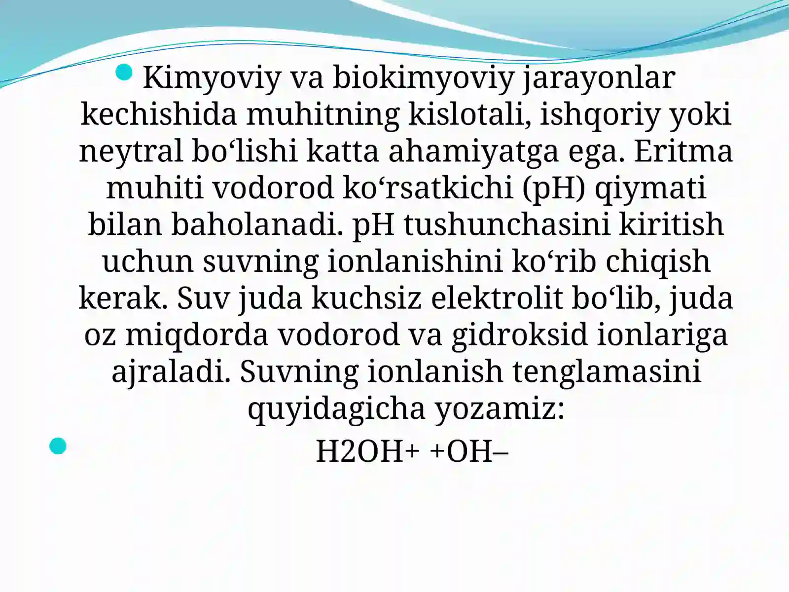 PH Vodorod ko’rsatkichi 4