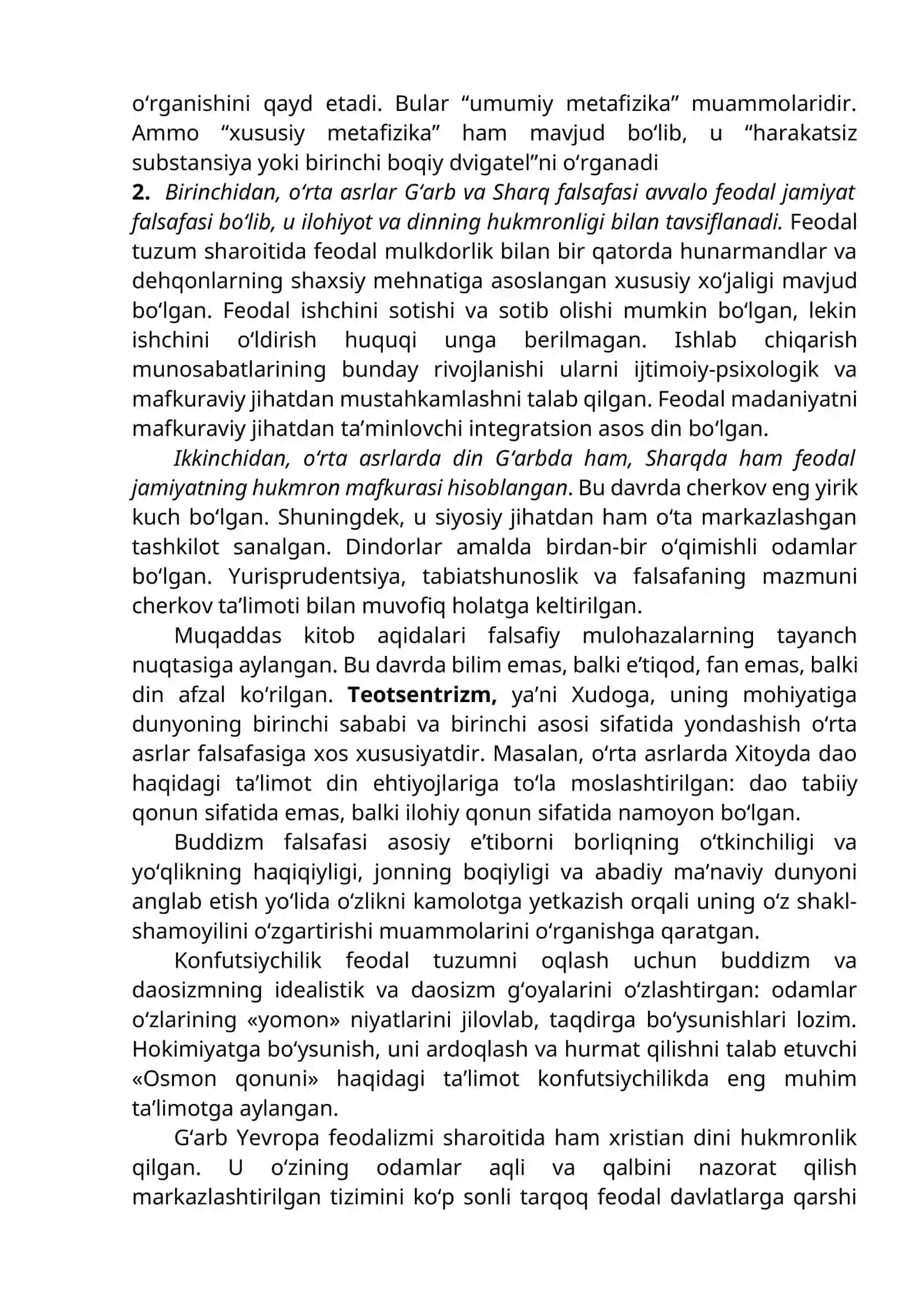 Falsafiy tafakkur taraqqiyoti bosqichlari: G‘arb falsafasi 4