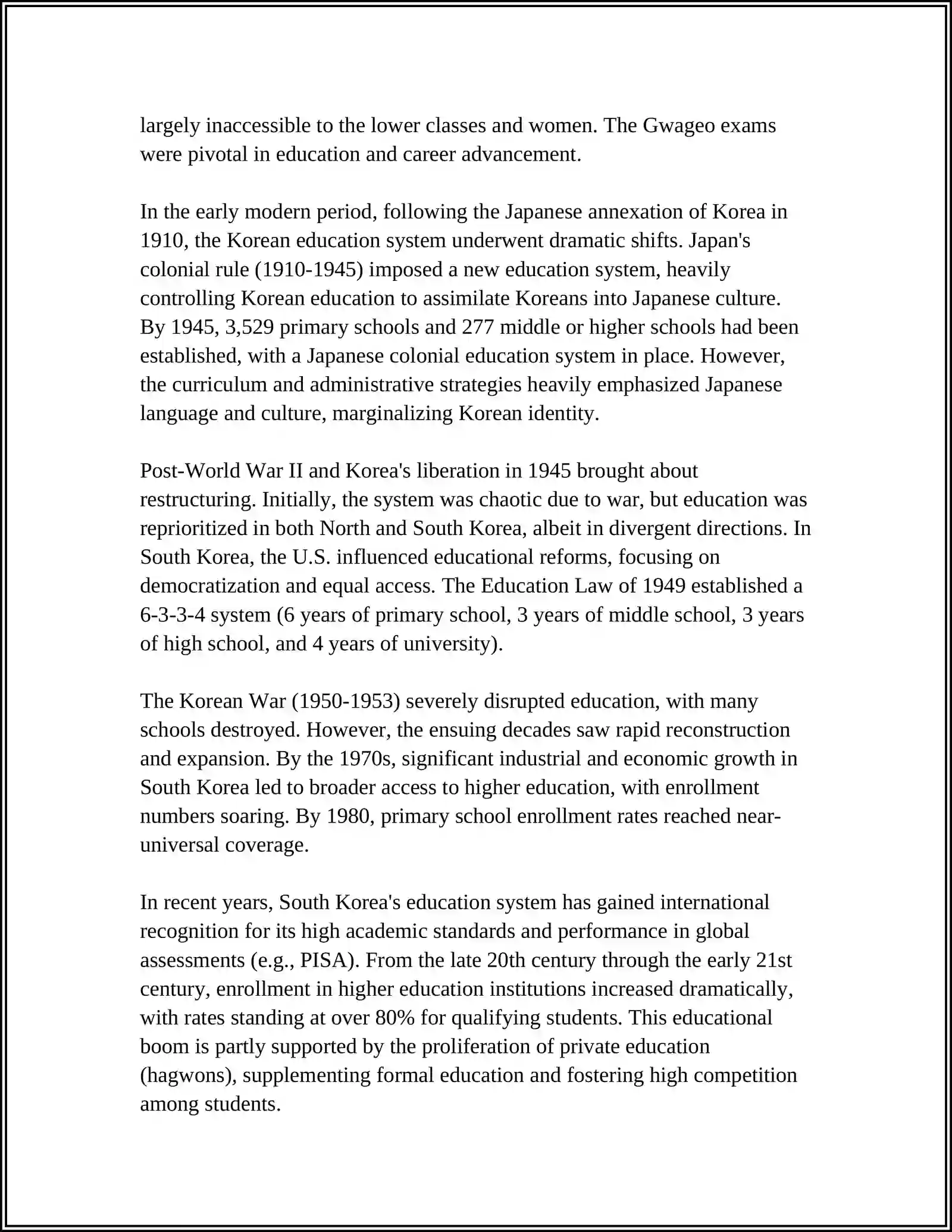 KOREAN EDUCATION 4