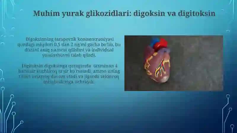 Yurak glikozidlarining kimyoviy tuzilishi va ahamiyati 4