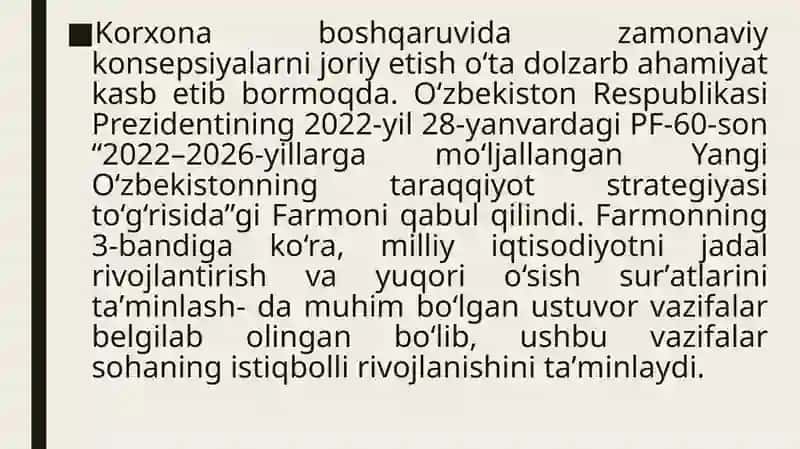 6-mavzu.Sanoat korxonalarida resurslarni samarali boshqarish (lean production),Sanoat ishlab chiqarish fondlari 4
