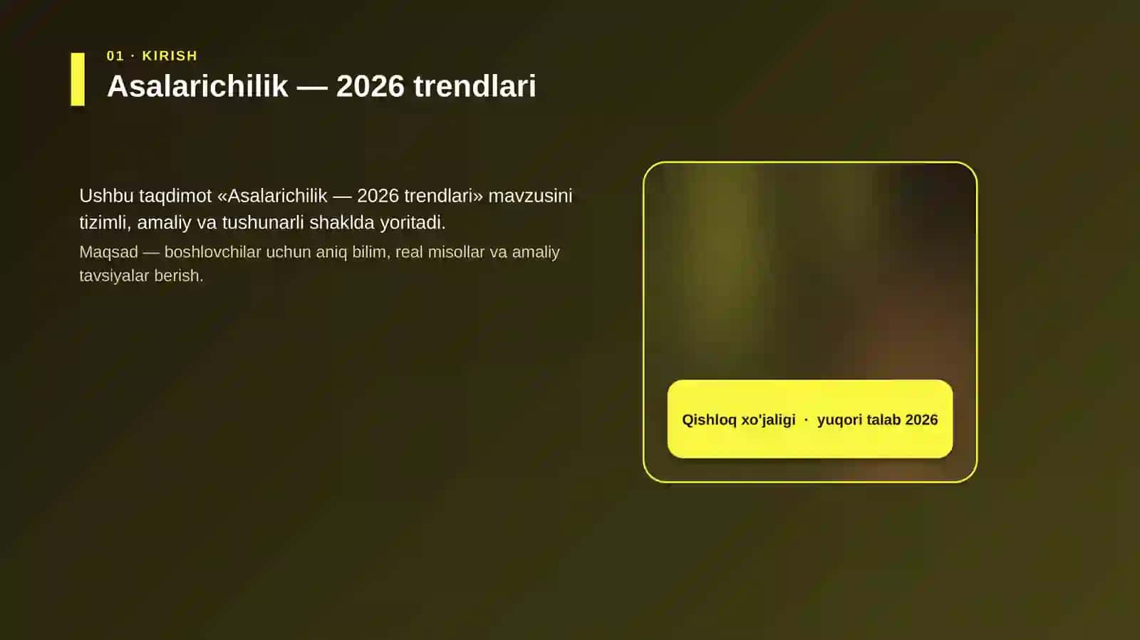 Asalarichilik — 2026 trendlari 4